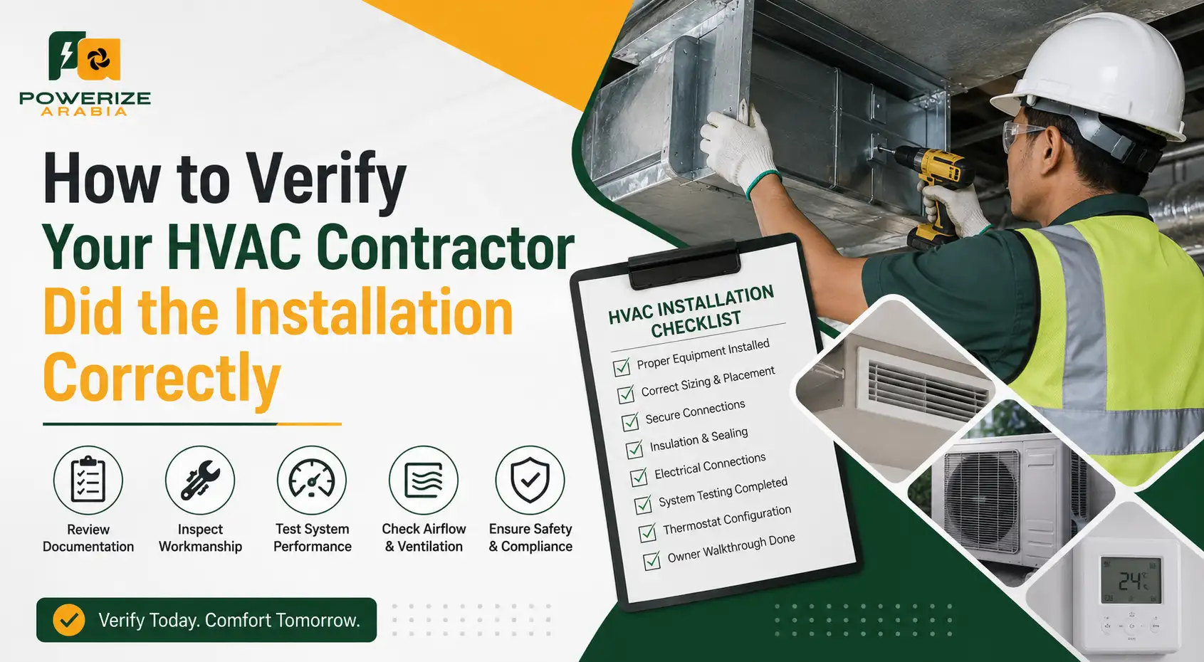 Verify Your HVAC Contractor Did the Installation Correctly