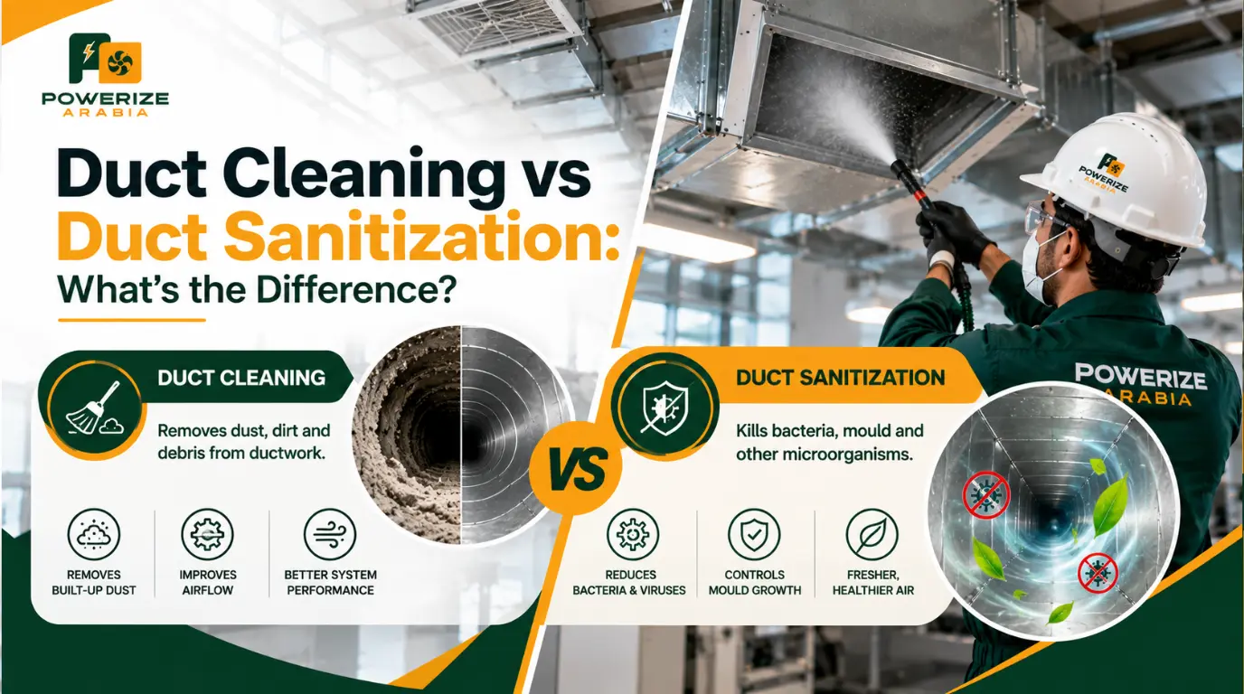 Duct Cleaning vs Duct Sanitization